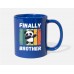 Finally Brother Siblings Royal Blue Mugs